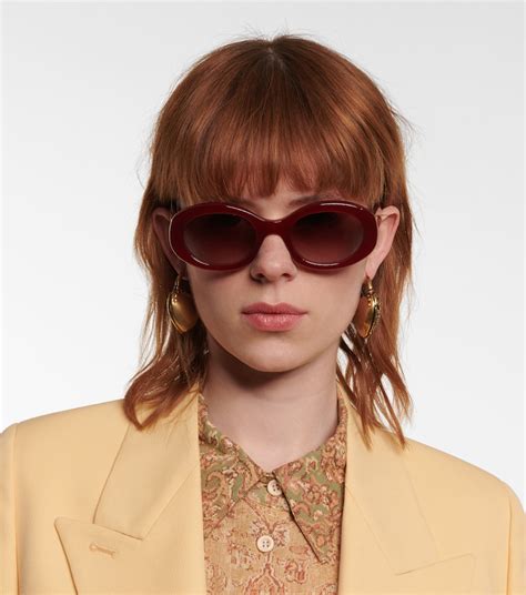 celine eyewear triomphe 01 round sunglasses|TRIOMPHE XL 01 SUNGLASSES IN ACETATE .